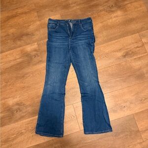 Pilcro Flare & Wide Leg Blue Jeans